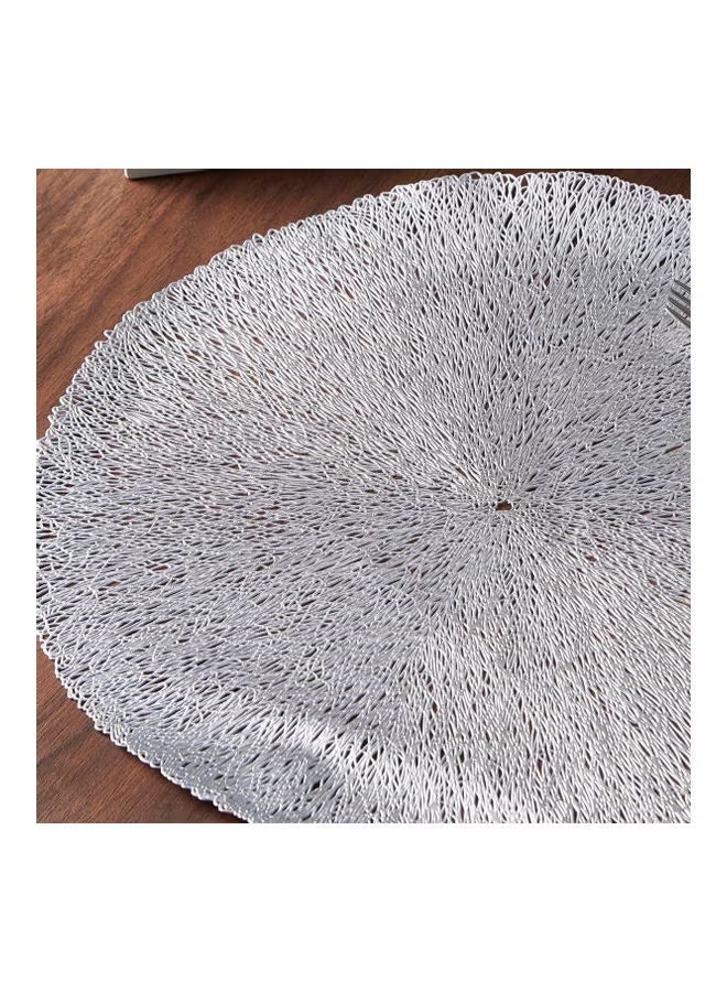 Dahlia Round Placemat Silver 38cm - Image 2